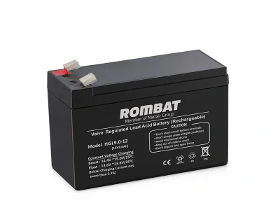 Acumulator stationar 9Ah/12V HGL12-9, Borna F2, Dimensiuni 151 x 65 x 94 mm