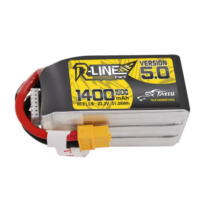 Acumulator Tattu R-Line 5.0 1400mAh 22.2V 150C 6S1P XT60