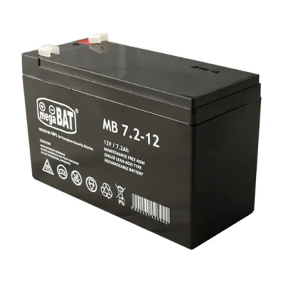 Acumulator VRLA AGM fara intretinere 7Ah 12V. terminal de conexiune F1; Dimensiuni: 151 × 65 × 95 × 101mm; Greutate: 1.9kg