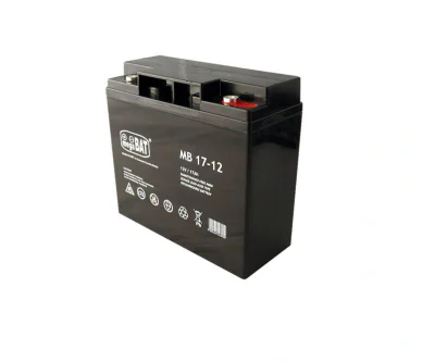 Acumulator VRLA AGM fara intretinere Megabat MB17-12; Capacitate:17Ah; Voltaj: 12V; Terminal: M5; dimensiuni: 181 × 76 × 167mm; greutate: 4.9kg