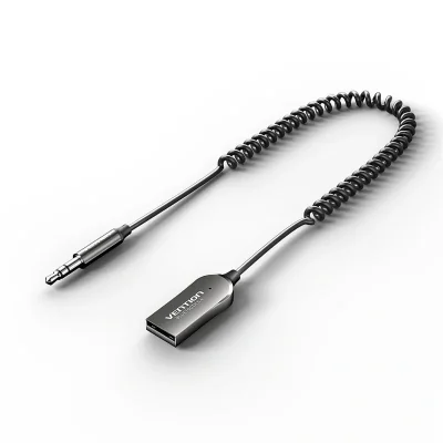 Adaptor Bluetooth audio Vention, conectare prin USB 2.0, Jack 3.5 mm, Bluetooth 5.4, Cablu 1.5m, gri, "NAIHG" - 6922794782969
