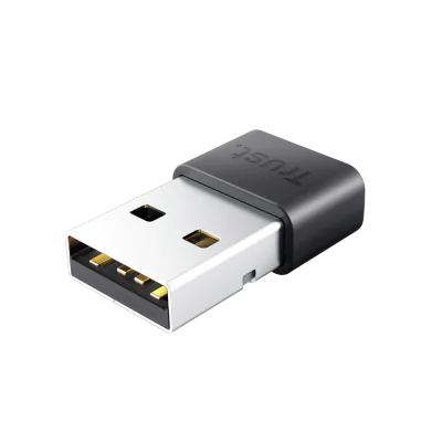 Adaptor Bluetooth Trust Myna 5.4, viteza maxima transfer 0375 MB/s, negru