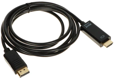 Adaptor DisplayPort tată - HDMI tată DELTA MULTIMEDIA DP-W/HDMI-W-1.8M-V2, 4K UHD, 1,8 m
