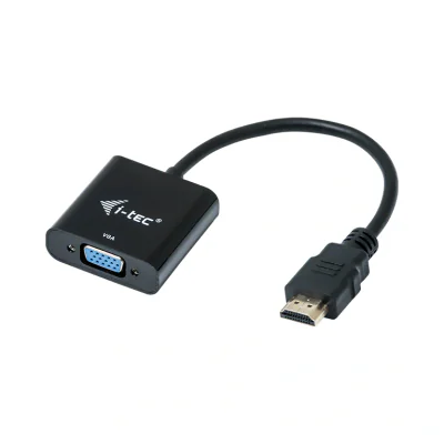 Adaptor HDMI I-TEC HDMI2VGAADA, 0,15 m, HDMI male - VGA female, Black