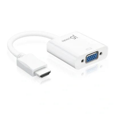 Adaptor HDMI J5CREATE JDA213-N, 1.4, 0,1 m, HDMI male - VGA female, White