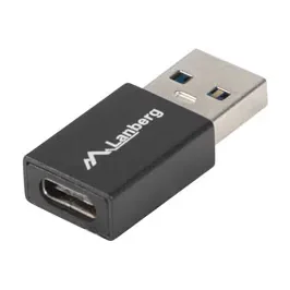 Adaptor Lanberg USB-C(F) 3.1 -> USB-A(M), negru, 5 Gbit/s, OTG