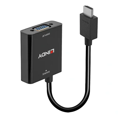 Adaptor Lindy LY-38291 HDMI 1.3 to VGA Converter, negru