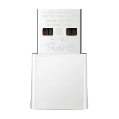 Adaptor Mercusys AC1300 Nano Wireless Dual Band USB, viteza: 400 Mbps at 2.4 GHz + 867 Mbps la 5 GHz, Internal Antennas, USB 2.0