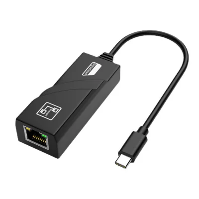 ADAPTOR RETEA USB SPACER adaptor, USB 3.1 Type-C (T) la RJ45 (M), 0.15m, 10/100/1000 Mbit/s, Grey, "SPC-Type-C/RJ45-01"