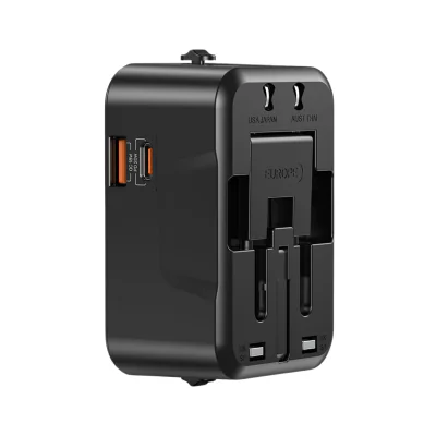 Adaptor universal de priză cu încărcător USB UNITEK P1120ABK01