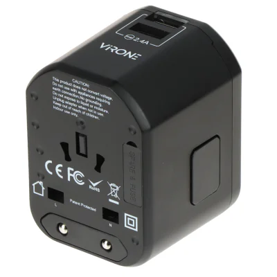 Adaptor universal de priză cu încărcător USB Virone TA-6