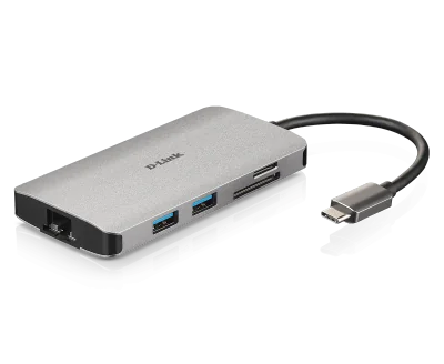 Adaptor USB-C D-LINK DUB-M810, 1.4, 0,15 metri