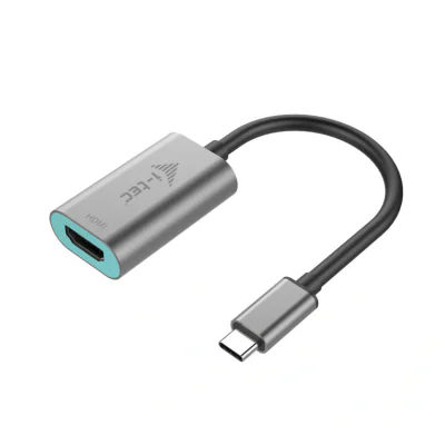 Adaptor USB-C I-TEC C31METALHDMI60HZ, 0,15 m, USB Type-C male - HDMI female, Grey, Turquoise