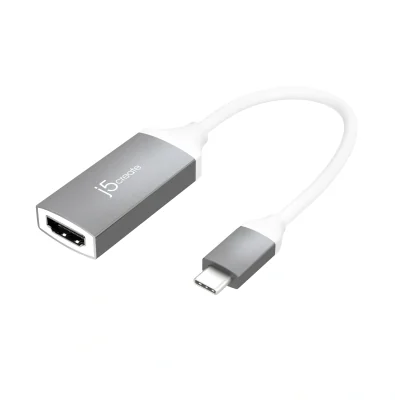 Adaptor USB-C J5CREATE JCA153G-N, 2.0, Grey, White