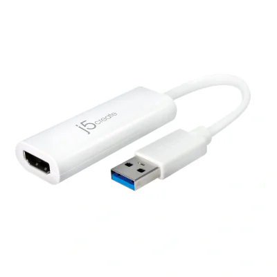 j5create JUA254 USB 3.0 HDMI Multi-Monitor Adapter, 3.2 Gen 1 (3.1 Gen 1), USB Type-A, HDMI output, 2048 x 1152 pixels