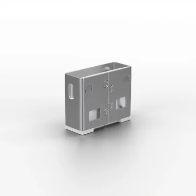 Adaptor USB Locks Lindy, 10 USB, alb