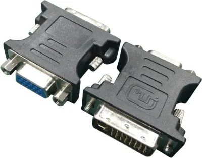 GEMBIRD A-DVI-VGA-BK Adapter DVI-A 24-pin male to VGA 15-pin HD 3 rows female black