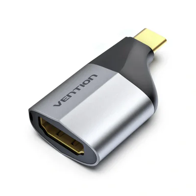 Adaptor video Vention, USB-C (T) la HDMI (M), OTG, rezolutie 4K la 60Hz, gri, "TCAH0" - 6922794742529