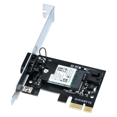 Adaptor wireless GIGABYTE Placa de retea Wireless GC-WIFI6E, Wi-Fi 6E, Bluetooth 5.2, PCIe "GC-WIFI6E"