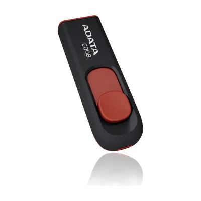 ADATA C008, 16 GB, USB Type-A, 2.0, 10 g, Black, Red