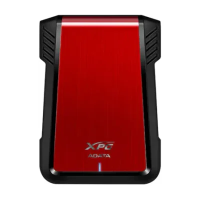 ADATA EX500, HDD/SSD enclosure, 2.5", Serial ATA III, USB connectivity, Black, Red
