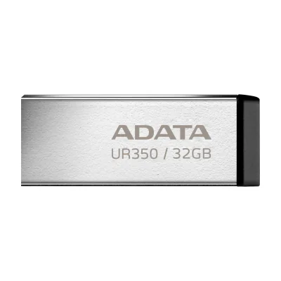 ADATA UR350, 32 GB, USB Type-A, 3.2 Gen 1 (3.1 Gen 1), 100 MB/s, Cap, Black