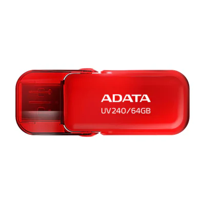 ADATA UV240, 64 GB, USB Type-A, 2.0, Cap, 7 g, Red
