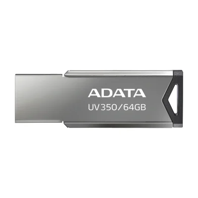 ADATA UV350, 64 GB, USB Type-A, Capless, 5.9 g, Grey