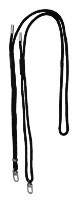 ADJUSTABLE LANYARD - BLACK - 2/ATTACHMENT POINTS 2 SOFT O-RINGS