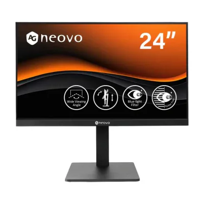 AG Neovo LH2404, 60.5 cm (23.8"), 1920 x 1080 pixels, Full HD, LCD, 5 ms, Black