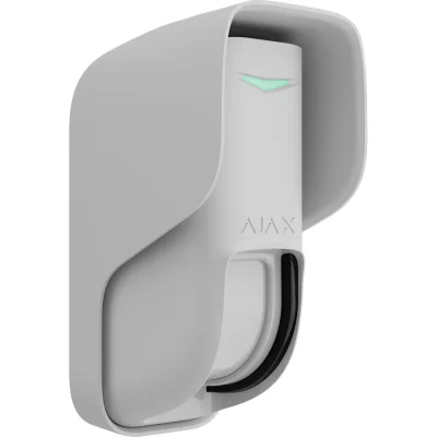 Ajax Curtain Outdoor WH - Detector de cortină de exterior PIR+MW cu functie antimasking. Alb