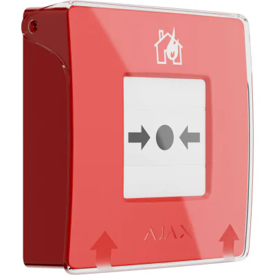 Ajax EN54 ManualCallPoint RED - Buton de alarma incendiu pentru sistemele Ajax, cu cheie de resetare. Culoare rosie.