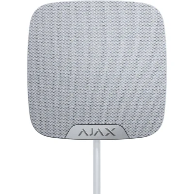 AJAX FIBRA HomeSiren WH SUPERIOR - Sirena de interior cu fir, adresabila, volum reglabil de la 81 la 105 dB la 1 m cu semnalizare LED. Alb