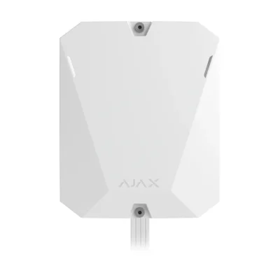 AJAX FIBRA HUB HYBRID 2G WH SUPERIOR - Unitate centrala (HUB) a unui sistem antiefractie hibrid cu LAN integrat si comunicator dual sim 2G, posibil sa adauge si sa opereze pana la