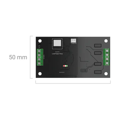 Ajax FIBRA LineProtect SUPERIOR - Modul Ajax Fibra pentru protectia liniei BUS împotriva supratensiunii, scurtcircuitului si sabotajului