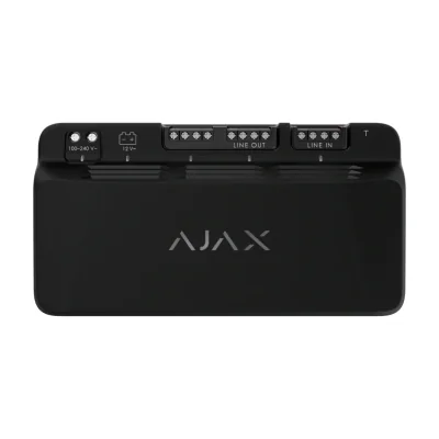 Ajax FIBRA LineSupply 45W BL SUPERIOR - Alimentare suplimentara Ajax Fibra Negru