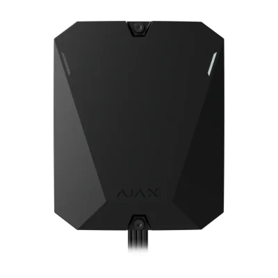 AJAX FIBRA Multi Transmitter BL SUPERIOR - Modul adresabil cu fir pentru conectarea detectoarelor pe fire conventionale la hub-urile hibride Ajax Fibra. 18 intrari de alarma (NO, NC,
