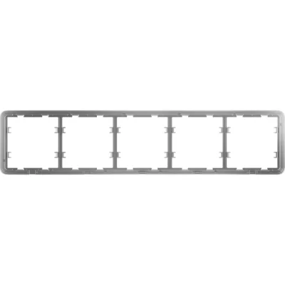 Ajax Frame (5 seats) - Cadru pentru intrerupatoare inteligente Ajax LightSwitch combinate si prize inteligente Ajax incastrate, cu spatiu pentru cinci socluri de i