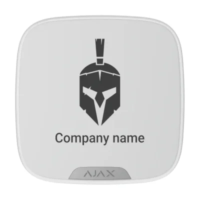 AJAX StreetSiren DoubleDeck WH - Sirena de exterior wireless, spatiu pentru logo, volume reglabile de la 85 la 113 dB @ 1m cu notificare LED si protectie incorporata impotri