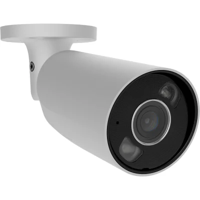 Ajax VIDEO BulletCam HL (8 Mp/2.8 mm) WH - Cameră video IP Bullet, rezolutie 8Mpx/20fps, obiectiv de 2.8mm, H.264 si H.265, Smart hibrid light cu rază de actiune de 50 m, 12VDC/PoE, I