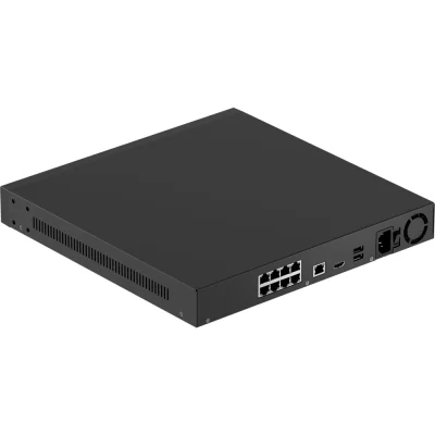 AJAX VIDEO NVR H2D8PAC (8ch) BL - NVR 8 canale POE, iesire HDMI 4K, suporta camere AJAX de pana la 12 MP, camere IP Onvif sau RTSP, compresie H.264/H.265/JetSparrow, 2 portur