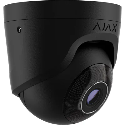 Ajax VIDEO TurretCam (8 Mp/2.8 mm) BL - Cameră video IP tip turelă, rezolutie 8Mpx/20fps, obiectiv de 2.8mm, H.264 si H.265, rază Smart IR de actiune 35 m, 12VDC/PoE, IP65, analiză