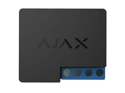 AJAX WallSwitch BL - Releu wireless, activeaza/dezactiveaza aparatele de uz casnic si urmareste consumul de energie prin intermediul aplicatiei mobile Ajax. Negr