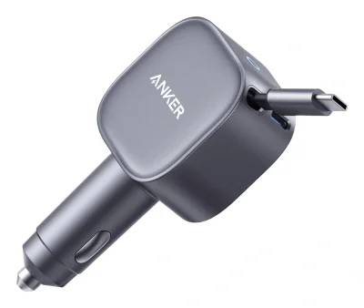 Alimentator auto Anker,"Nano",75W, USB-C Port, Built-In Retractable USB-C Cable, gri "A2738HA2" -0194644272289