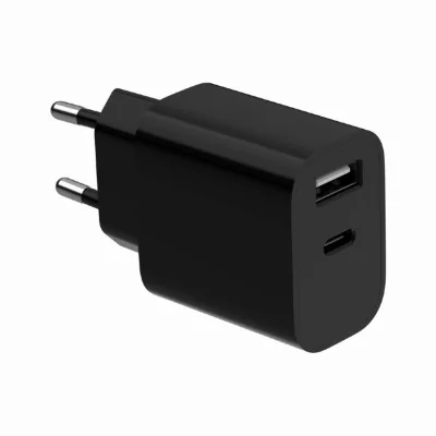 GEMBIRD 2-port universal USB charger A+C 2.4 A black