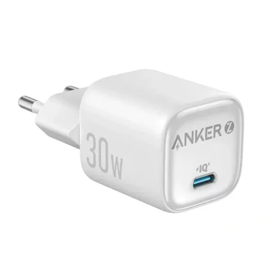 Alimentator retea Anker, Zolo, 30W, fast charge, 1 x USB-C, alb, "A2698G21" - 0194644297589