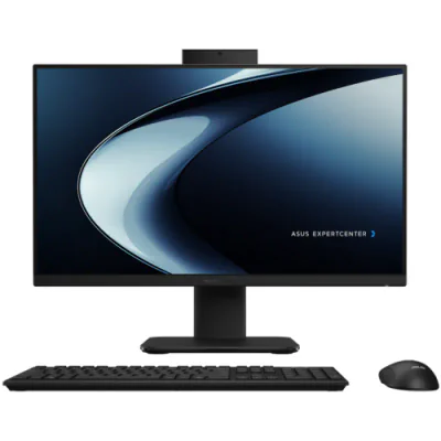 All-in-One ASUS ExpertCenter P4, ecran 23.8 inch FHD (1920x1080) 16:9 LCD IPS-level 100Hz anti-glare non-touch, luminozitate 250 nits, contrast 1000:1, screen-to-body ratio 93%, procesor Intel Core 5 Processor 210H 2.2GHz (12MB Cache, pana la 4.8GHz,