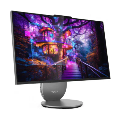 All-in-One Consumer Lenovo Yoga AIO 27IAH10 cu procesor Intel Core Ultra 7 255H pana la 5.1 GHz, 27 inch, QHD, 16 GB, Intel Arc 140T, FreeDos, Grey, 3 ani Garantie