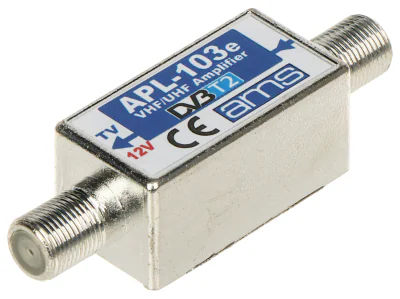Amplificator de antenă AMS APL-103E, 174-694 MHz, 1 intrare / 1 ieșire