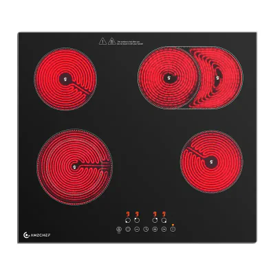 AMZCHEF CE-T-72CB4xyP200-LBHA Plită ceramică cu 4 arzătoare